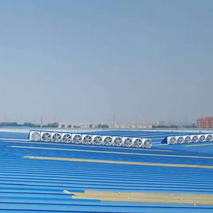 玻璃钢风机房顶安装实例