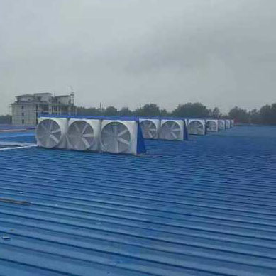 玻璃钢风机房顶安装实例