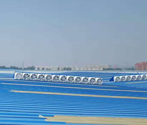 玻璃钢风机房顶安装实例