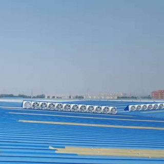玻璃钢风机房顶安装实例