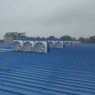 玻璃钢风机房顶安装实例